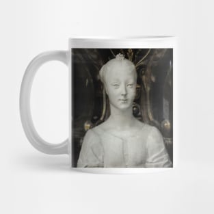 White Lady Marble Sculture Statue Mug